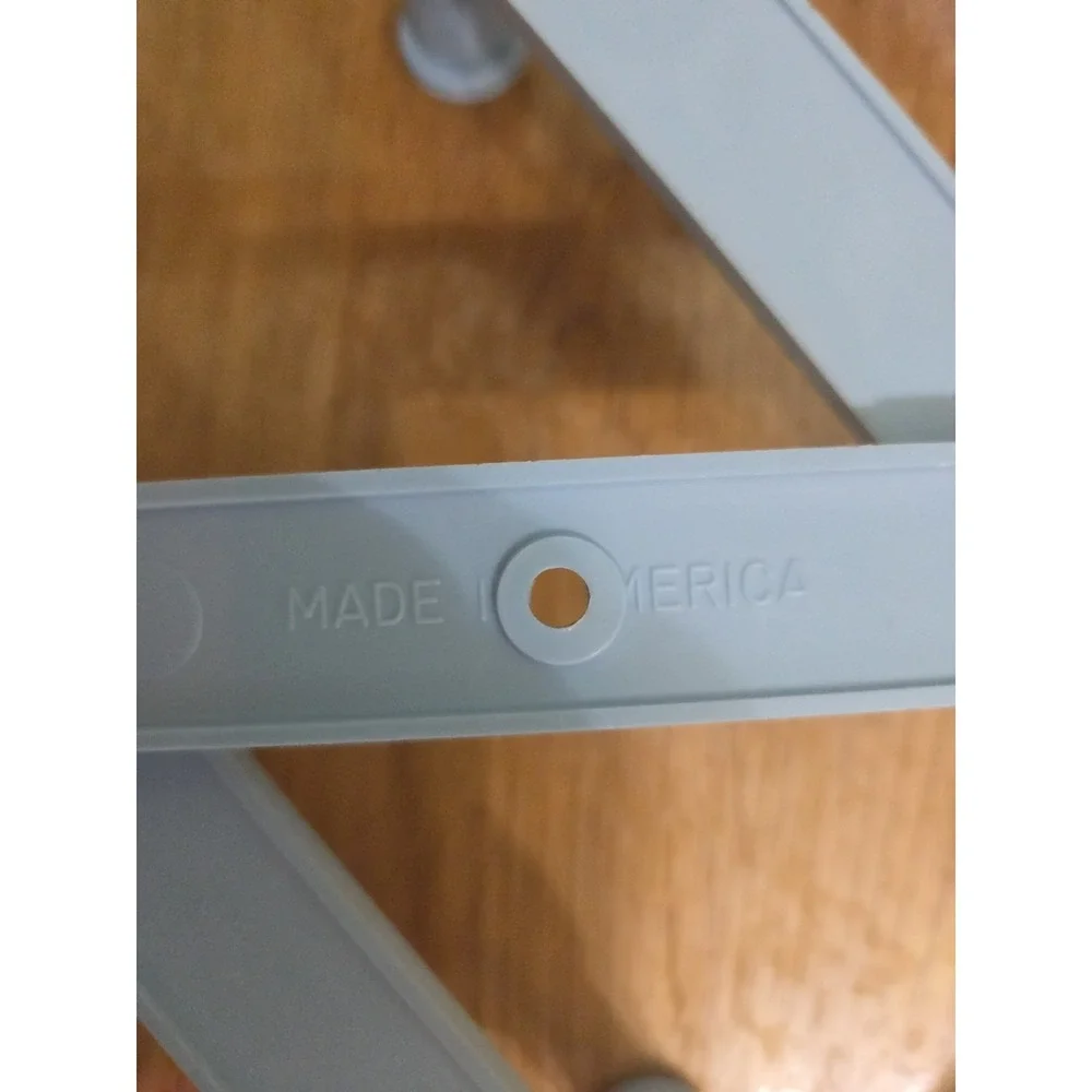 Vintage Accordion Wall Rack 10 Peg Expandable Plastic Hat Mug Holder USA Blue